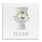 Stupell Industries Flush Floral Toilet Wall Plaque By Lettered and Lined
